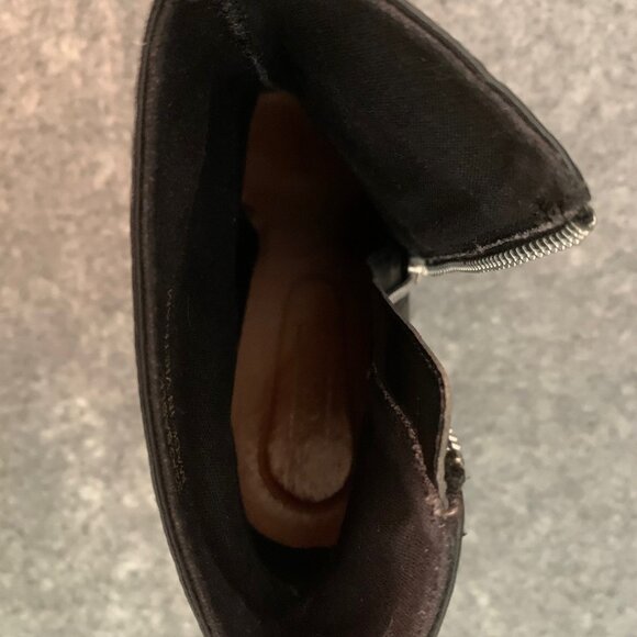 Topshop Women's Leather Side Zip Booties Platform Ankle Boots - Picture 14 of 15